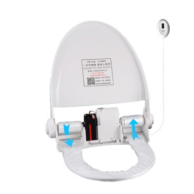 Automatic Intelligent sanitary toilet seat cover with one time use Disposable Film for all public shared WC room