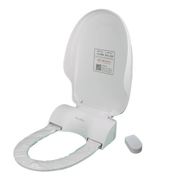 wireless one time use film changing electric sanitary public toilet seat cover